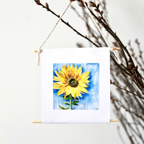 "Sunflower" - mini collectible - Prophetic Christian Fine Art by Mindi Oaten Art 