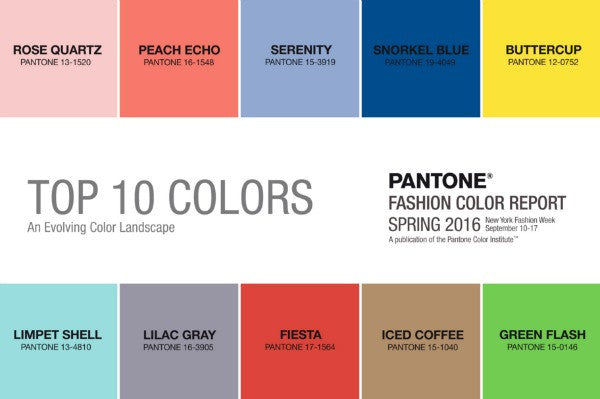 Colour Trends of the Year - 2016 | What colours are you drawn to? And why?