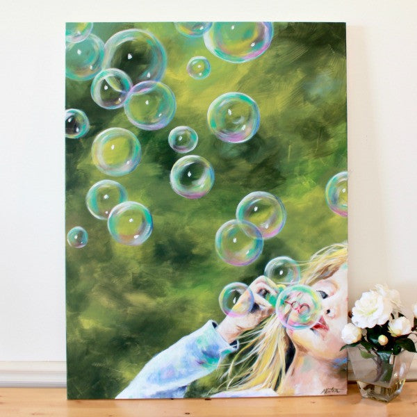Take Time to Blow Bubbles | New Painting
