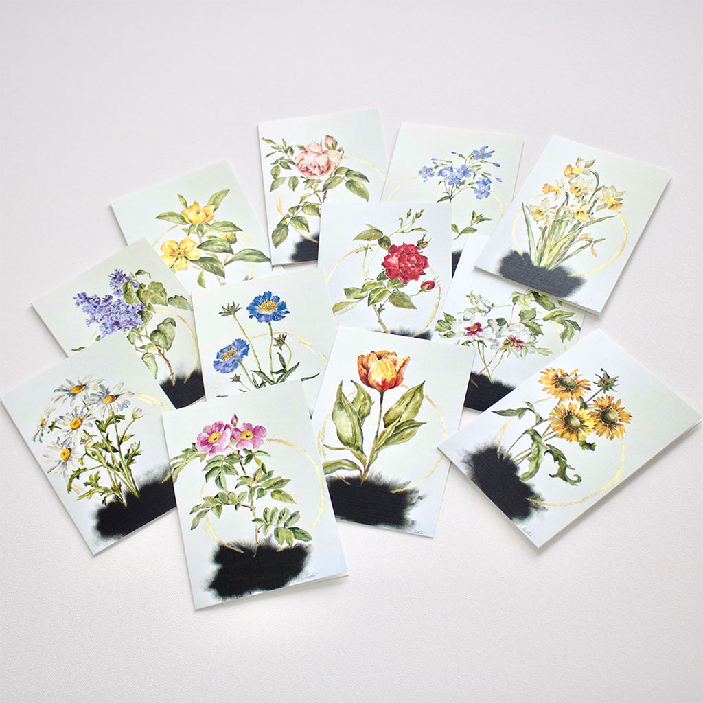 "Beauty for Ashes no. 2" Note Cards - Assorted Set of 12