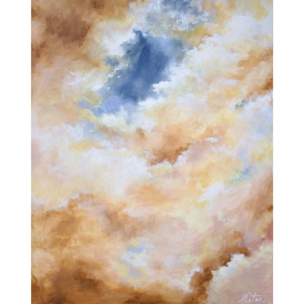 "The Dawning of a New Day" 24 x 30 inches acrylic painting on canvas by Mindi Oaten