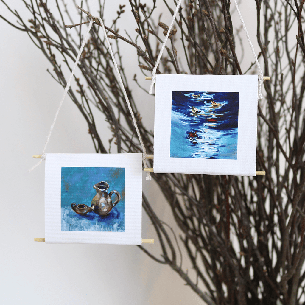 Healing Leaves and The Extra Oil mini collectible set by Mindi Oaten Art