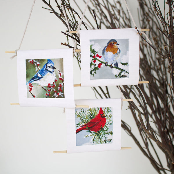 "Winter Song Trio" - mini collectible | set of 3