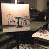 Table Talk - Fine Art Print by Mindi Oaten – Christian Prophetic Acrylic Painting featuring Fine Art Print, inspired by Scripture and spiritual themes.