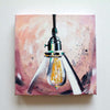 "Illuminate 1" 10 x 10 inches acrylic painting on canvas by Mindi Oaten