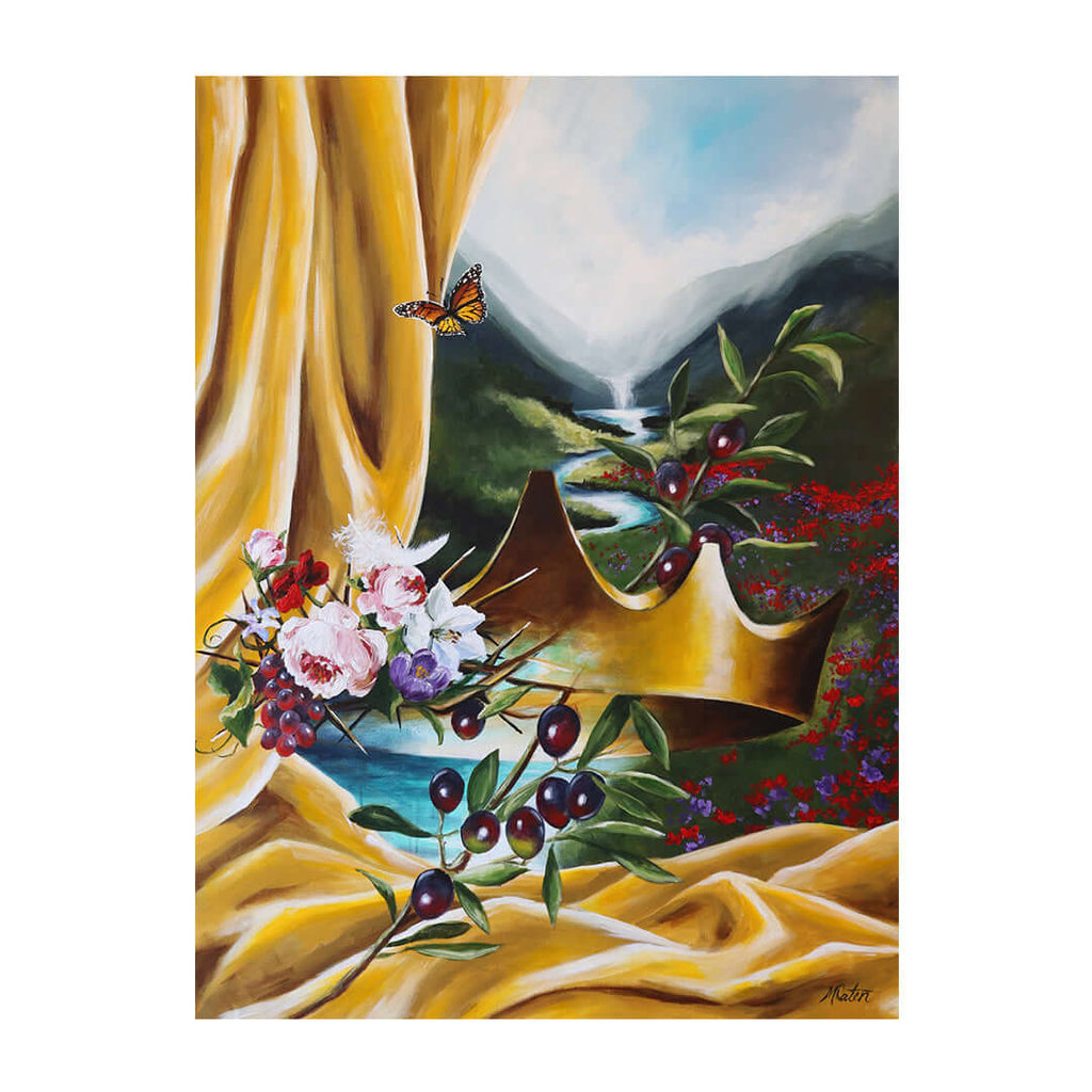 Isaiah Bible art by Mindi Oaten depicting The Glory of the Lord, inspired by the book of Isaiah.