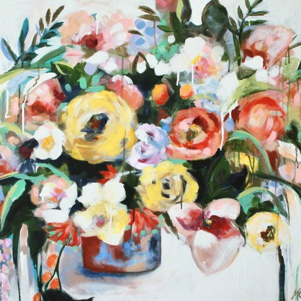 "Abundance" 30 x 40 inches acrylic painting on canvas - Prophetic Christian Fine Art by Mindi Oaten Art 