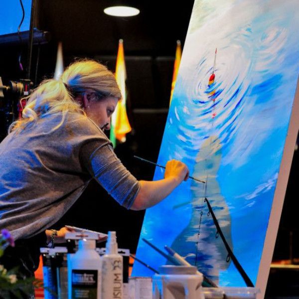 Act of Casting - Fine Art Print - Prophetic Christian Fine Art by Mindi Oaten Art 