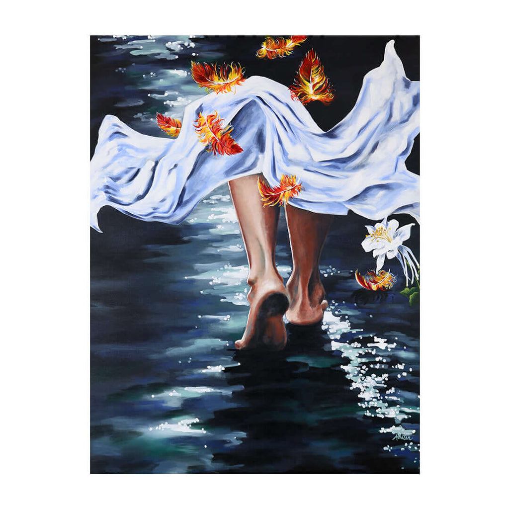 Acts Bible art by Mindi Oaten depicting Our Authority: The Spirit Within, inspired by the book of Acts.