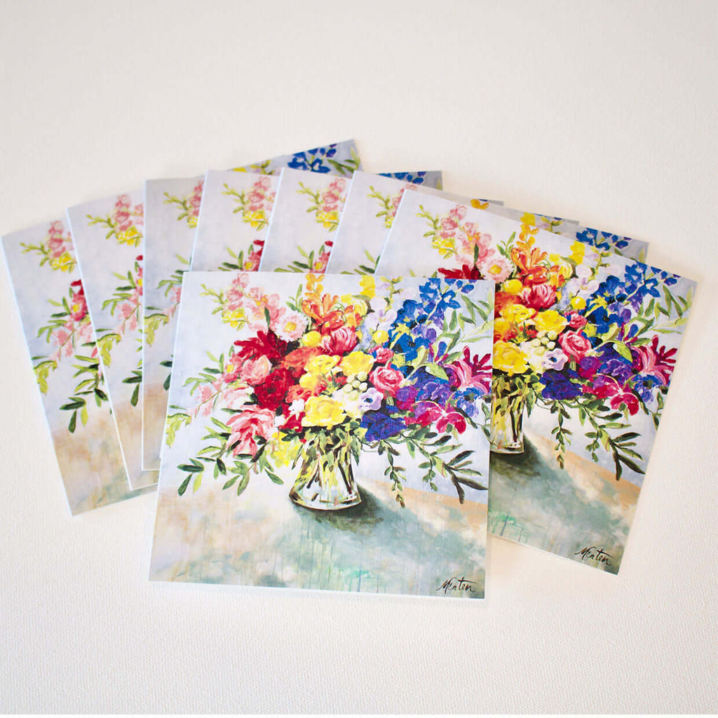 "Arise & Shine" Note Cards - Set of 8 by Mindi Oaten – Christian Prophetic Acrylic Painting featuring , inspired by Scripture and spiritual themes.