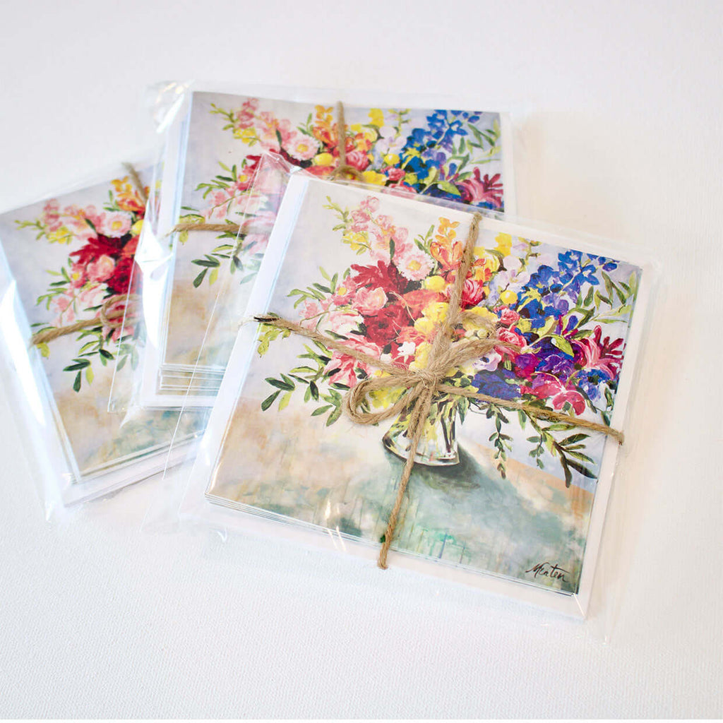 "Arise & Shine" Note Cards - Set of 8 by Mindi Oaten – Christian Prophetic Acrylic Painting featuring , inspired by Scripture and spiritual themes.