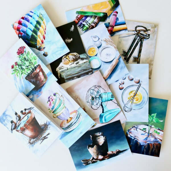 "Fan the Flame" Assorted Note Cards - Set of 12 by Mindi Oaten – Christian Prophetic Acrylic Painting featuring , inspired by Scripture and spiritual themes.