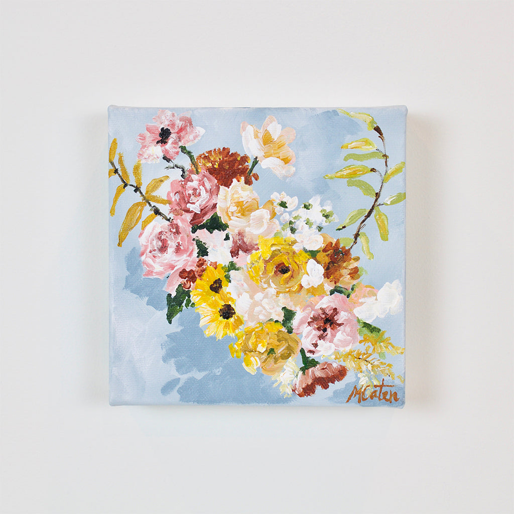 "At Peace" 6 x 6 inches acrylic painting on canvas