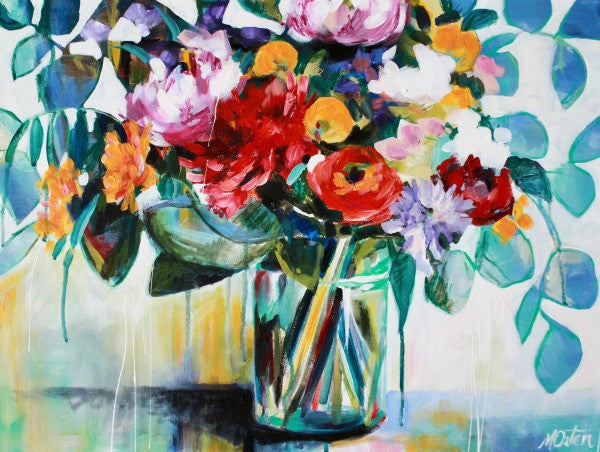 "Beauty in Everything" 18 x 24 inches acrylic painting on canvas - Prophetic Christian Fine Art by Mindi Oaten Art 