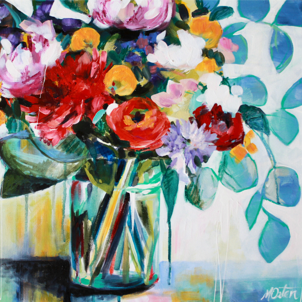 "Beauty in Everything" 18 x 24 inches acrylic painting on canvas - Prophetic Christian Fine Art by Mindi Oaten Art 