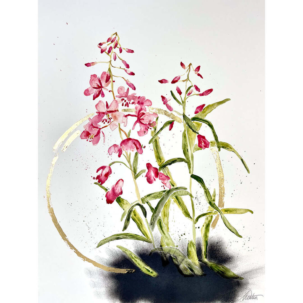 "Beauty for Ashes" no. 11 - 18 x 24 inches mixed media on paper by Mindi Oaten