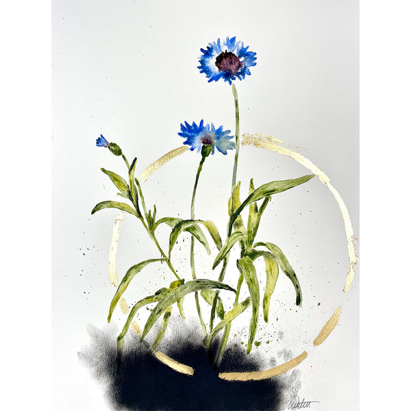 "Beauty for Ashes" no. 4 - 18 x 24 inches mixed media on paper