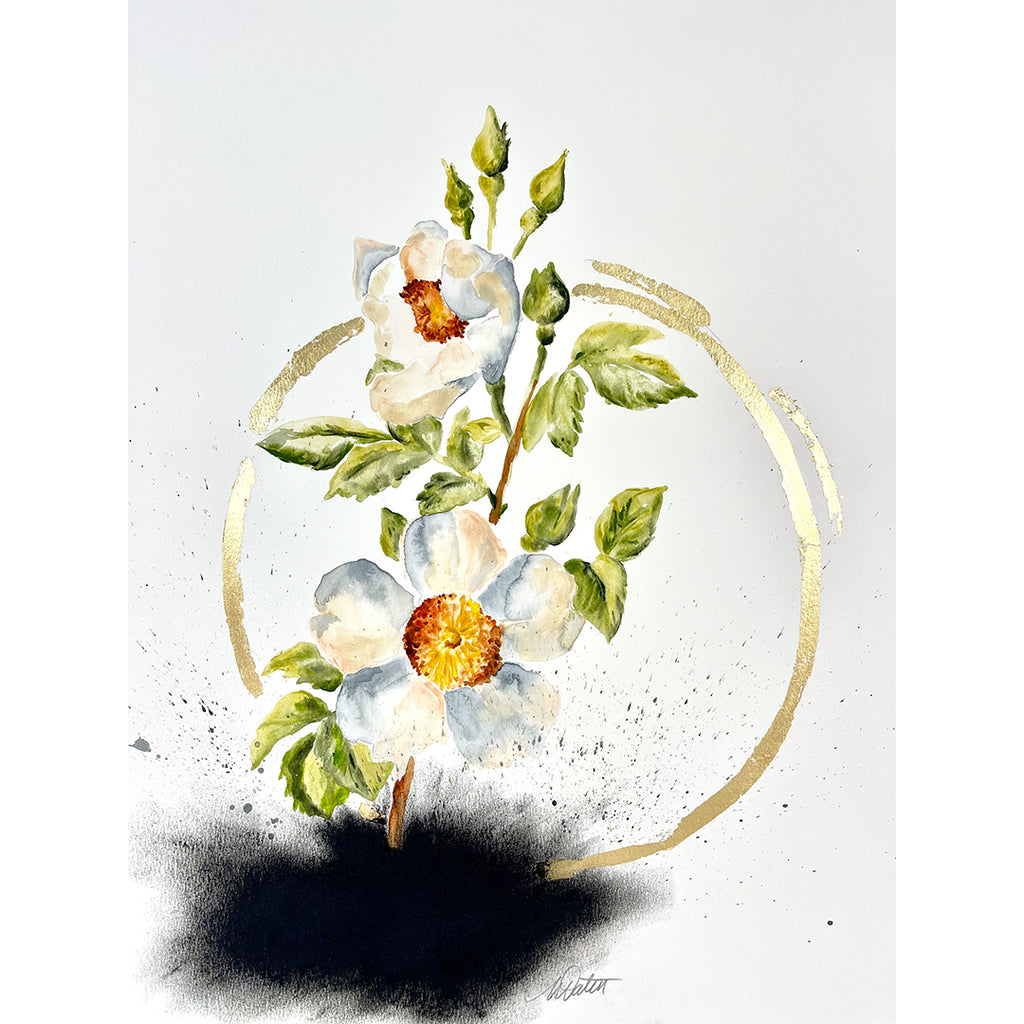 "Beauty for Ashes" no. 7 - 18 x 24 inches mixed media on paper