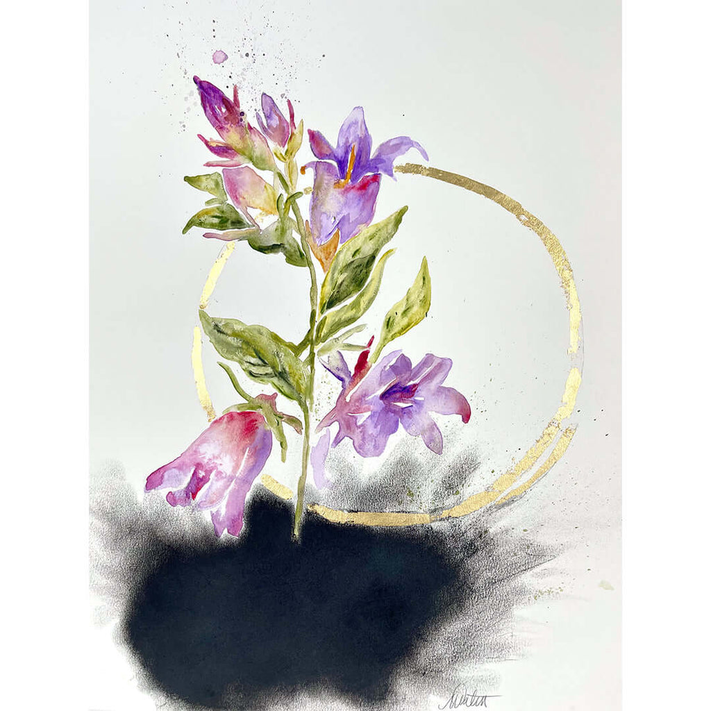"Beauty for Ashes" no. 8 - 18 x 24 inches mixed media on paper by Mindi Oaten