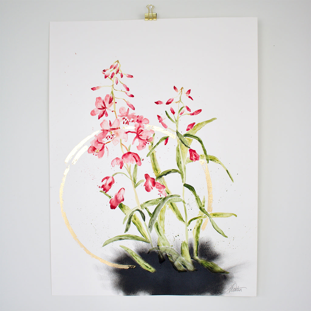 "Beauty for Ashes" no. 11 - 18 x 24 inches mixed media on paper