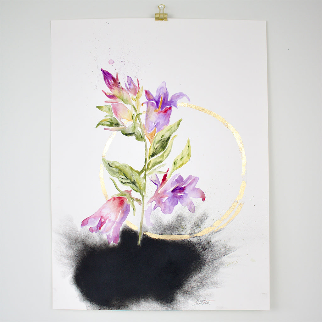 "Beauty for Ashes" no. 8 - 18 x 24 inches mixed media on paper
