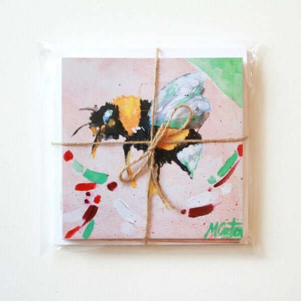 "Garden with Wings" Assorted Note Cards - Set of 9 by Mindi Oaten – Christian Prophetic Acrylic Painting featuring , inspired by Scripture and spiritual themes.
