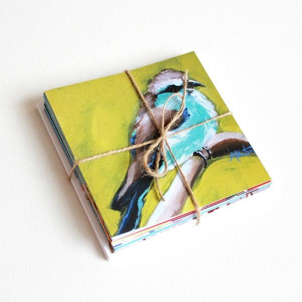 "Birdsong" Assorted Note Cards - Set of 12 - Prophetic Christian Fine Art by Mindi Oaten Art 