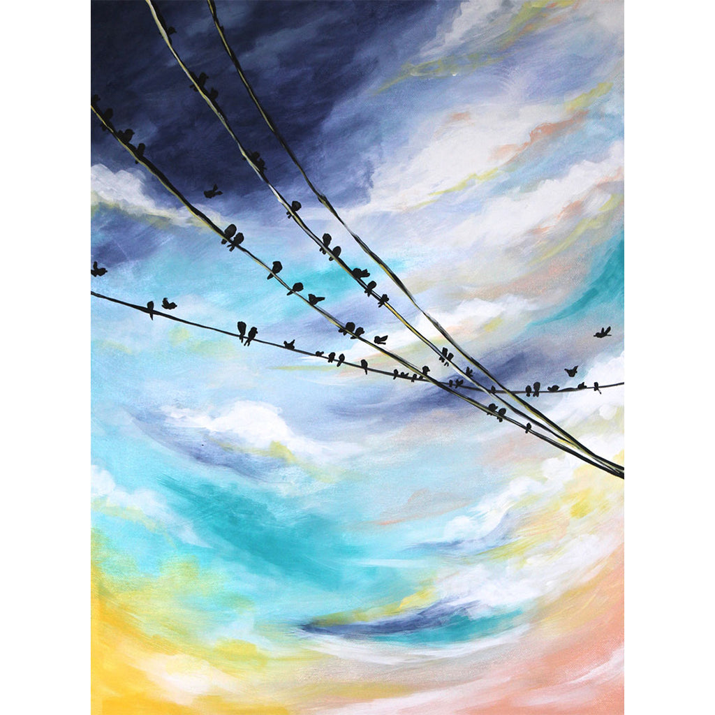 Birds on a Wire - Fine Art Print