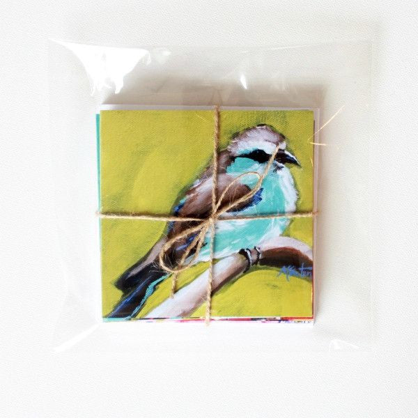 "Birdsong" Assorted Note Cards - Set of 12 - Prophetic Christian Fine Art by Mindi Oaten Art 