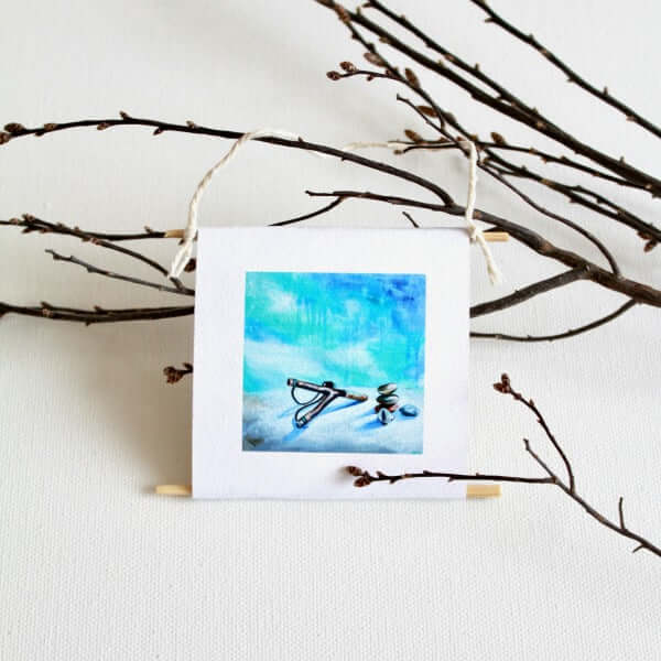 "Sling & Stones" - mini collectible by Mindi Oaten