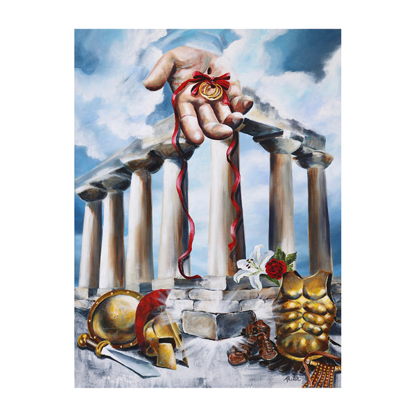 Ephesians | Our Armour: The Head of the Church - Prophetic Christian Fine Art by Mindi Oaten Art 