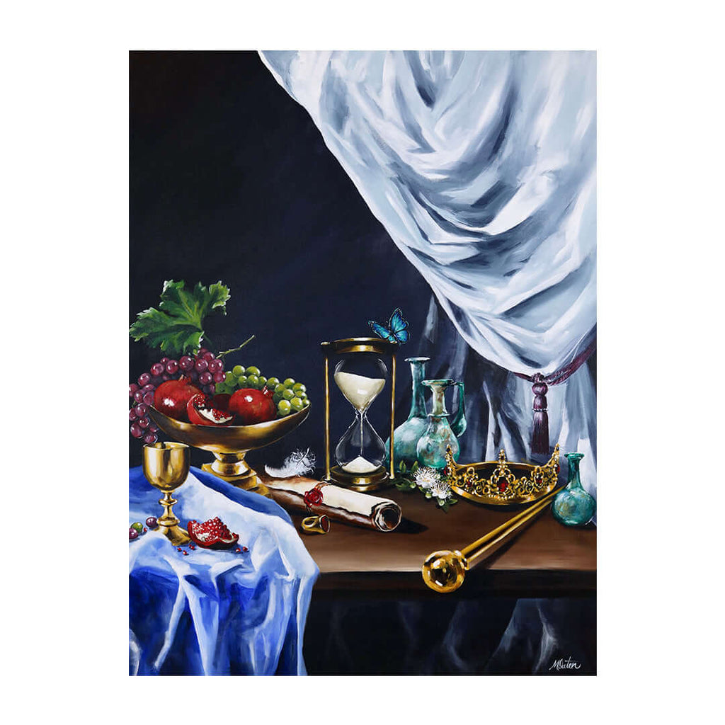 Esther Bible art by Mindi Oaten depicting Protector of His People, inspired by the book of Esther.
