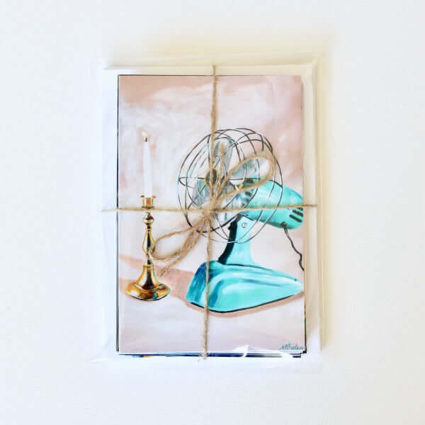 "Fan the Flame" Assorted Note Cards - Set of 12 by Mindi Oaten – Christian Prophetic Acrylic Painting featuring , inspired by Scripture and spiritual themes.