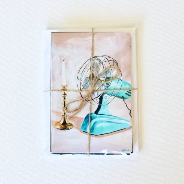 "Fan the Flame" Assorted Note Cards - Set of 12 - Prophetic Christian Fine Art by Mindi Oaten Art 