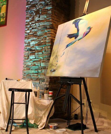 Freedom - Fine Art Print by Mindi Oaten – Christian Prophetic Acrylic Painting featuring Fine Art Print, inspired by Scripture and spiritual themes.