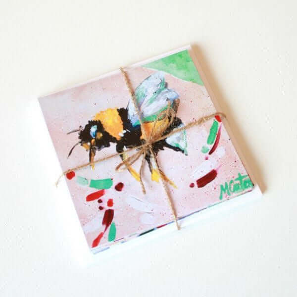 "Garden with Wings" Assorted Note Cards - Set of 9 by Mindi Oaten
