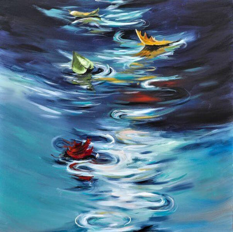 Healing Leaves - Fine Art Print by Mindi Oaten – Christian Prophetic Acrylic Painting featuring Fine Art Print, inspired by Scripture and spiritual themes.