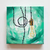"Illuminate 2" 10 x 10 inches acrylic painting on canvas by Mindi Oaten