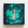 "Illuminate 4" 10 x 10 inches acrylic painting on canvas by Mindi Oaten