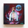 "Illuminate 3" 10 x 10 inches acrylic painting on canvas by Mindi Oaten