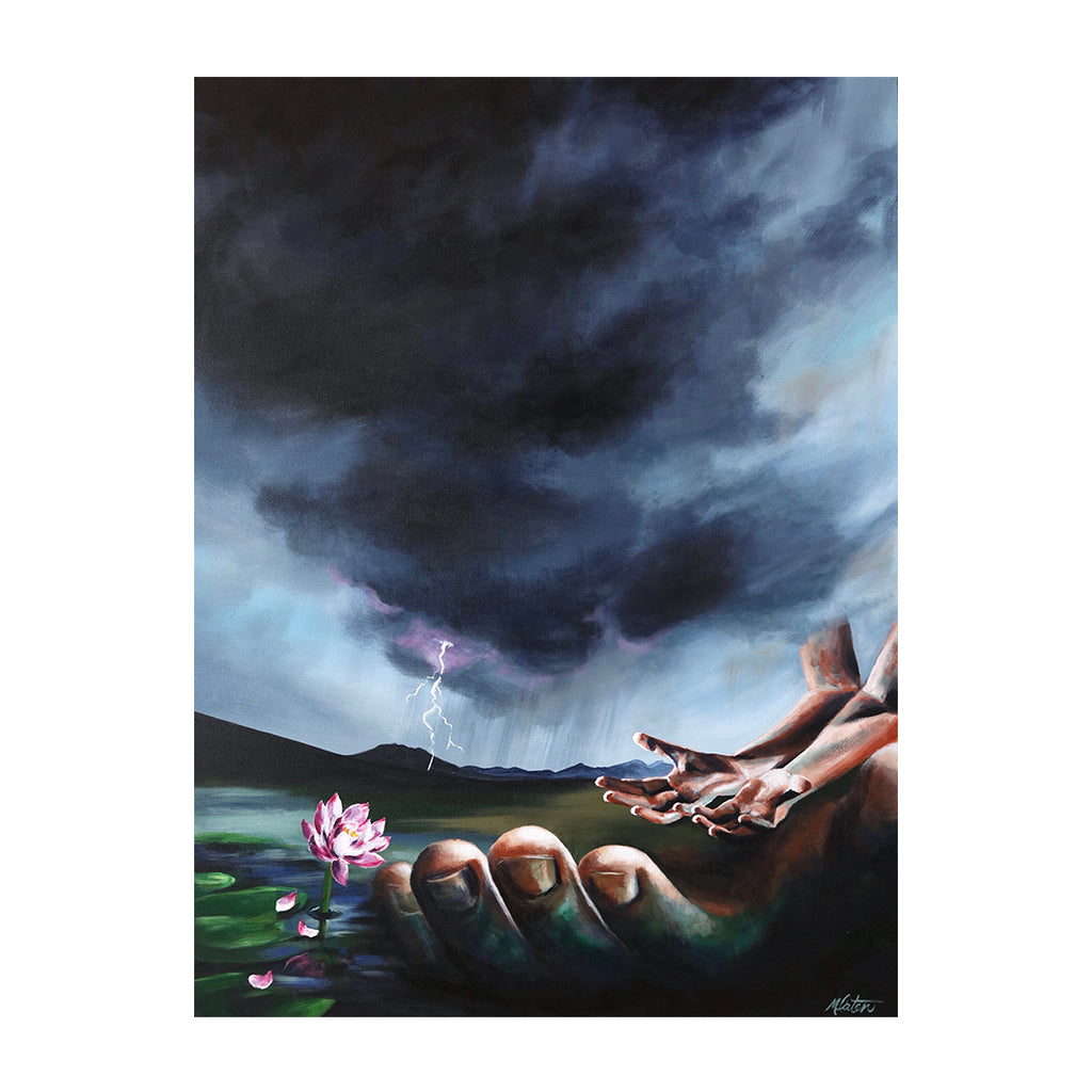 Job | Our Mediator - Prophetic Christian Fine Art by Mindi Oaten Art 