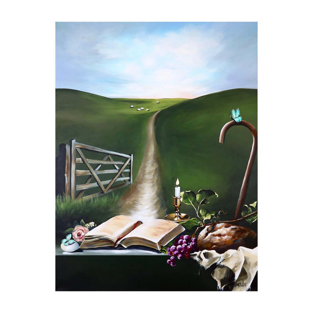 John Bible art by Mindi Oaten depicting Son of God: I AM, inspired by the book of John.