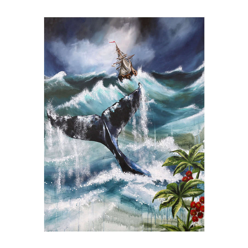 Jonah Bible art by Mindi Oaten depicting Our Second Chance, inspired by the book of Jonah.
