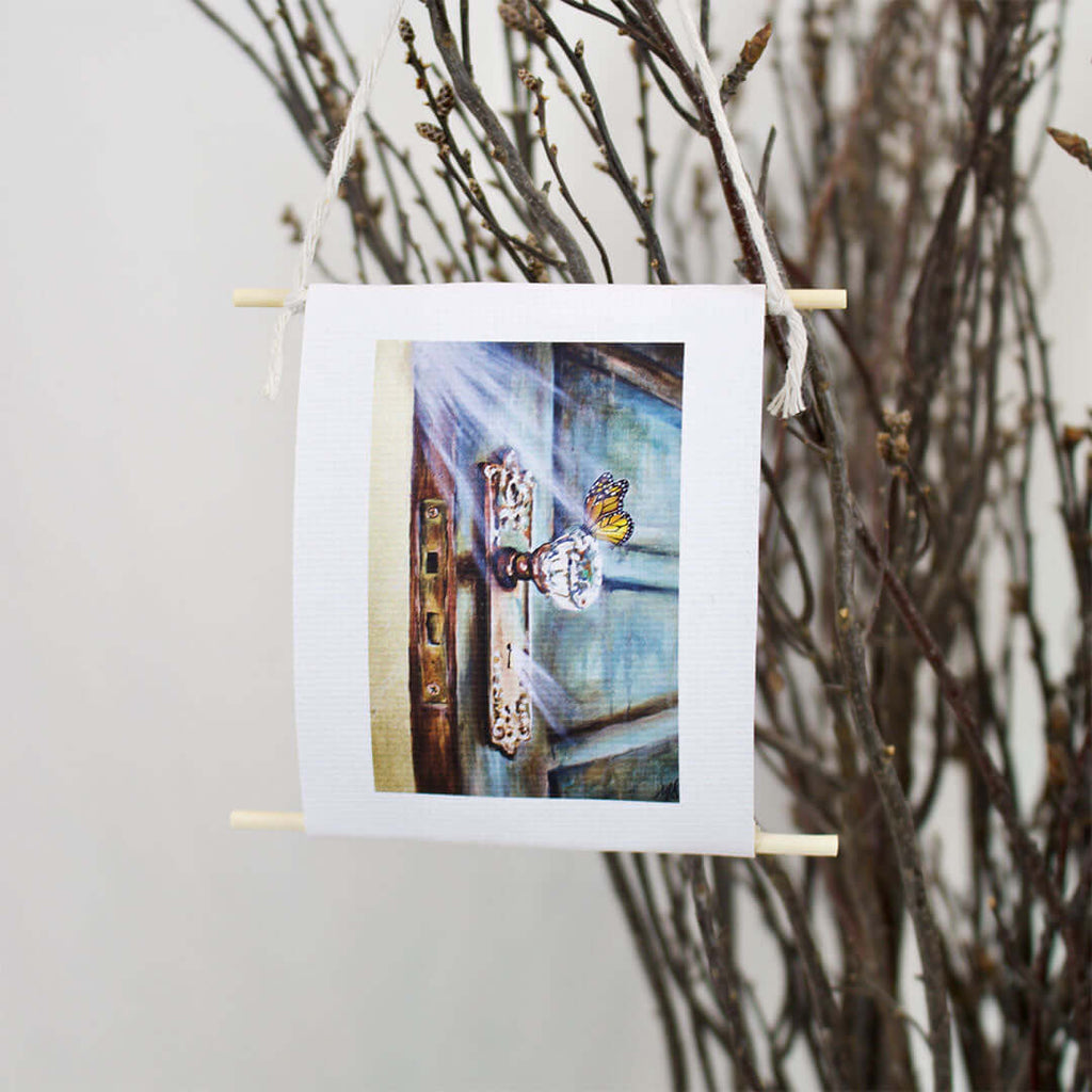 "Knock at the Door" - mini collectible by Mindi Oaten