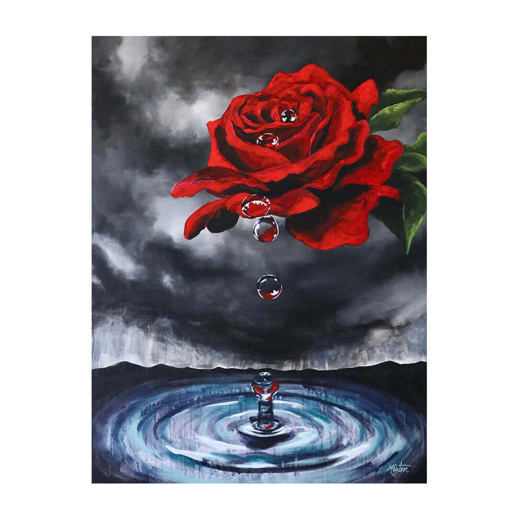 Lamentations Bible art by Mindi Oaten depicting Our Portion, inspired by the book of Lamentations.