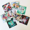 "Light & Life" Assorted Note Cards - Set of 8 by Mindi Oaten – Christian Prophetic Acrylic Painting featuring , inspired by Scripture and spiritual themes.