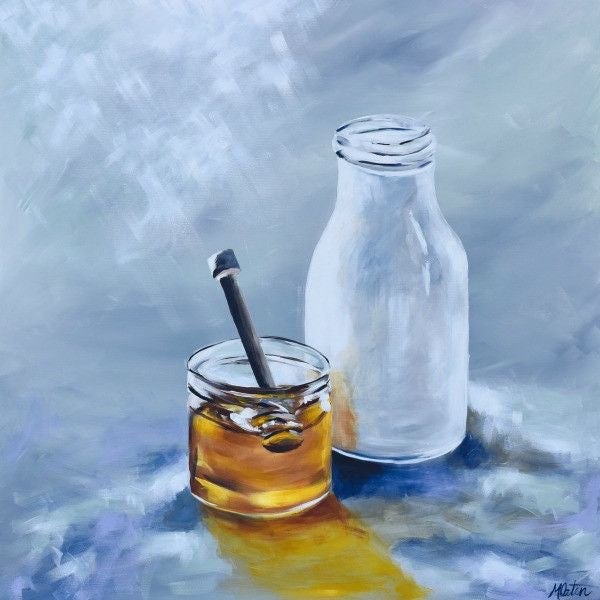 Milk and Honey - Fine Art Print - Prophetic Christian Fine Art by Mindi Oaten Art 