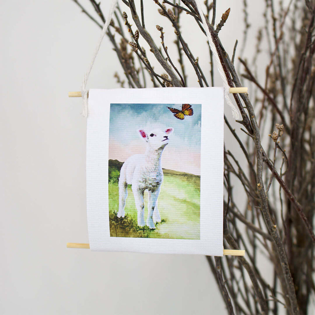 "My Sheep Hear My Voice" - mini collectible by Mindi Oaten