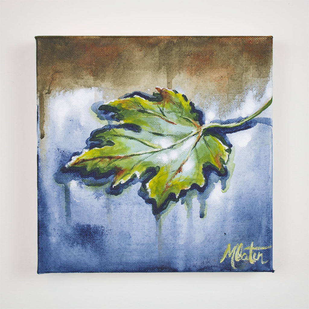 "Native Land" 8 x 8 inches acrylic painting on canvas