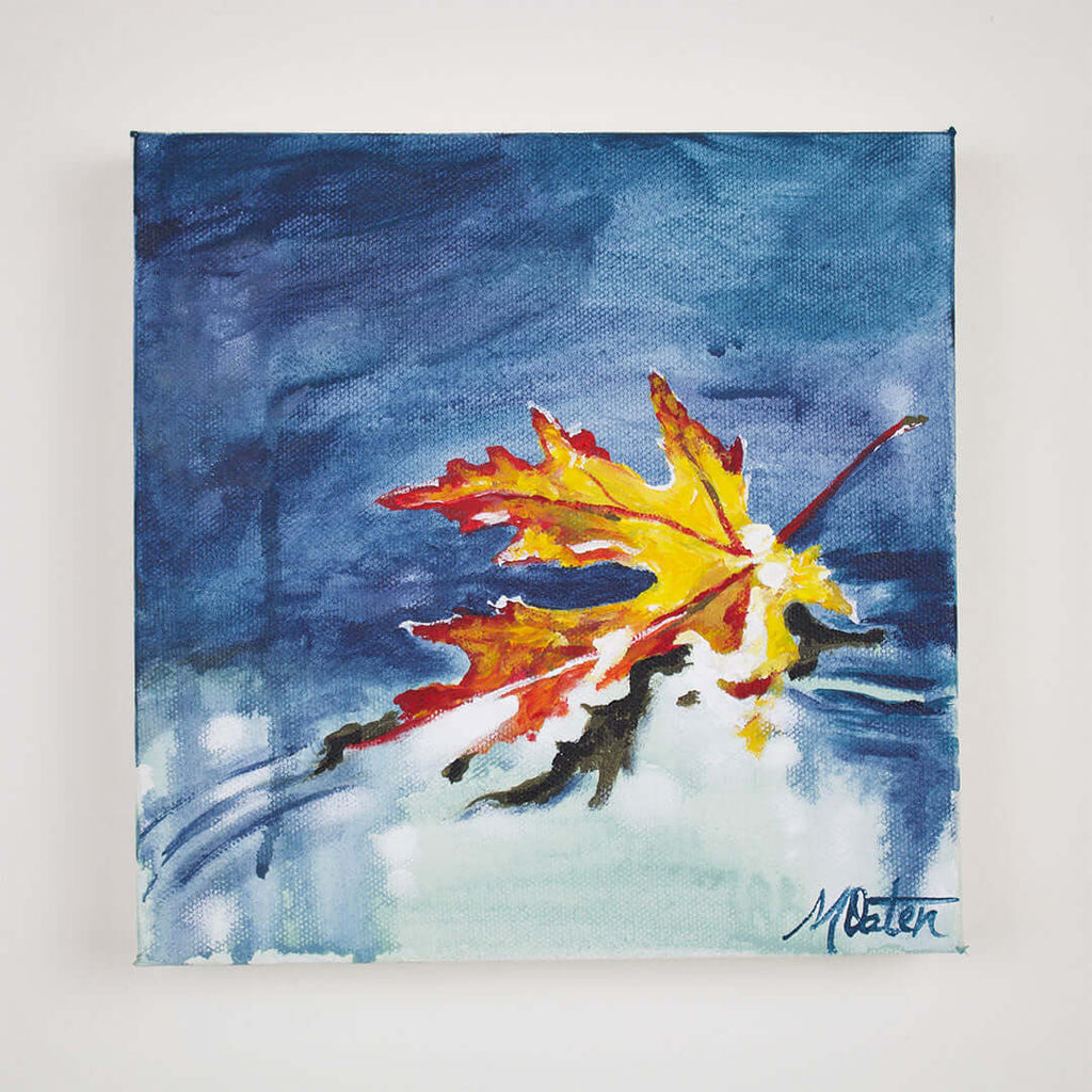 "On Guard" 8 x 8 inches acrylic painting on canvas by Mindi Oaten